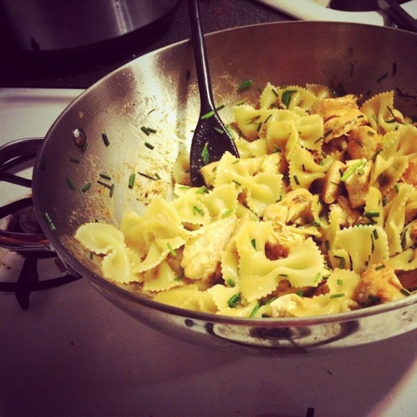 Chive Chicken Pasta
